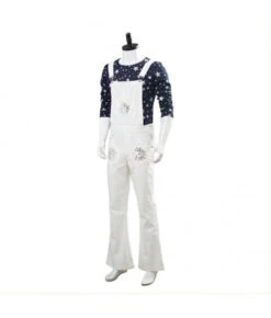 Men 80s Star Printed Shirt White Overalls Musical Role Play Rockstar Halloween Costume -Accessories Shop 11007896 2 700x823 1