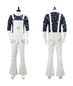 Men 80s Star Printed Shirt White Overalls Musical Role Play Rockstar Halloween Costume -Accessories Shop 11007896 cosplayying 700x823 1