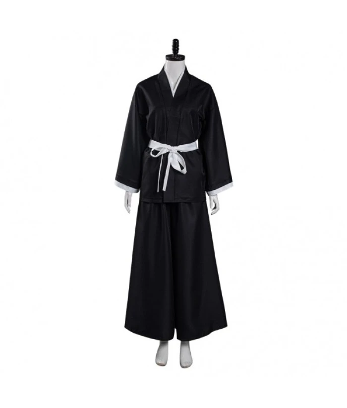 Women Black Kimono Japanese Yukata Outfit Halloween Costume 3 Women Black Kimono Japanese Yukata Outfit Halloween Costume
