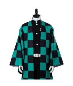 Men Dark Green Plaid Samurai Jacket Halloween Costume 12 Men Dark Green Plaid Samurai Jacket Halloween Costume -Accessories Shop 12001830 6 700x823 1