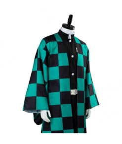 Men Dark Green Plaid Samurai Jacket Halloween Costume 13 Men Dark Green Plaid Samurai Jacket Halloween Costume -Accessories Shop 12001830 8 700x823 1