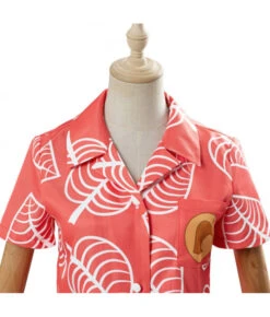 Women Pink Leaf Printed Ins Short Sleeve Shirts Top 12 Women Pink Leaf Printed Ins Short Sleeve Shirts Top -Accessories Shop 12002260 5 700x823 1