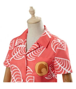 Women Pink Leaf Printed Ins Short Sleeve Shirts Top 13 Women Pink Leaf Printed Ins Short Sleeve Shirts Top -Accessories Shop 12002260 6 700x823 1