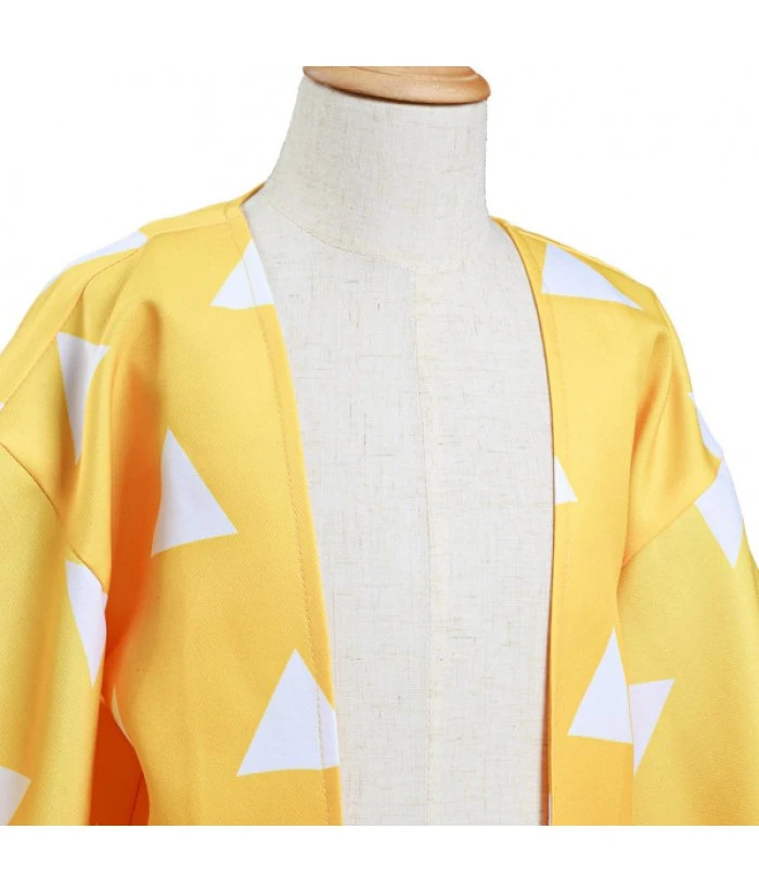 Kids Children Yellow Kimono Coat Halloween Costume 7 Kids Children Yellow Kimono Coat Halloween Costume - Image 5