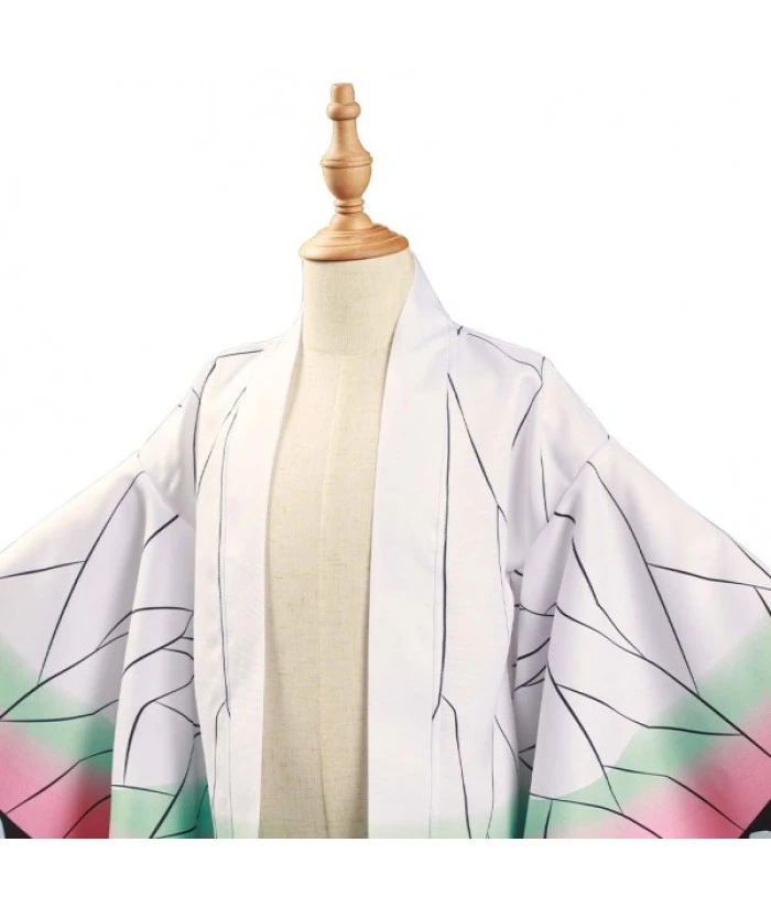 Kids Children White Butterfly Samurai Uniform Jacket Kimono Coat Halloween Costume 4 Kids Children White Butterfly Samurai Uniform Jacket Kimono Coat Halloween Costume - Image 2