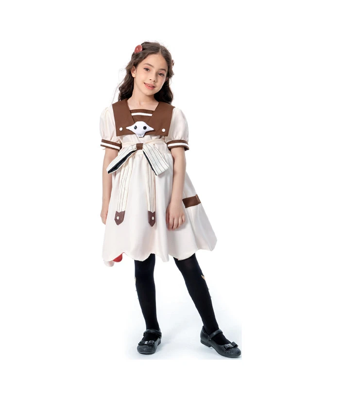 Kids Children Girl White Ghost Puff Dress Fullset Princess Dress Halloween Costume 7 Kids Children Girl White Ghost Puff Dress Fullset Princess Dress Halloween Costume - Image 5