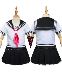 Kids Children Girls School Uniform Sailor Skirt Contrast Color Socks Halloween Costume