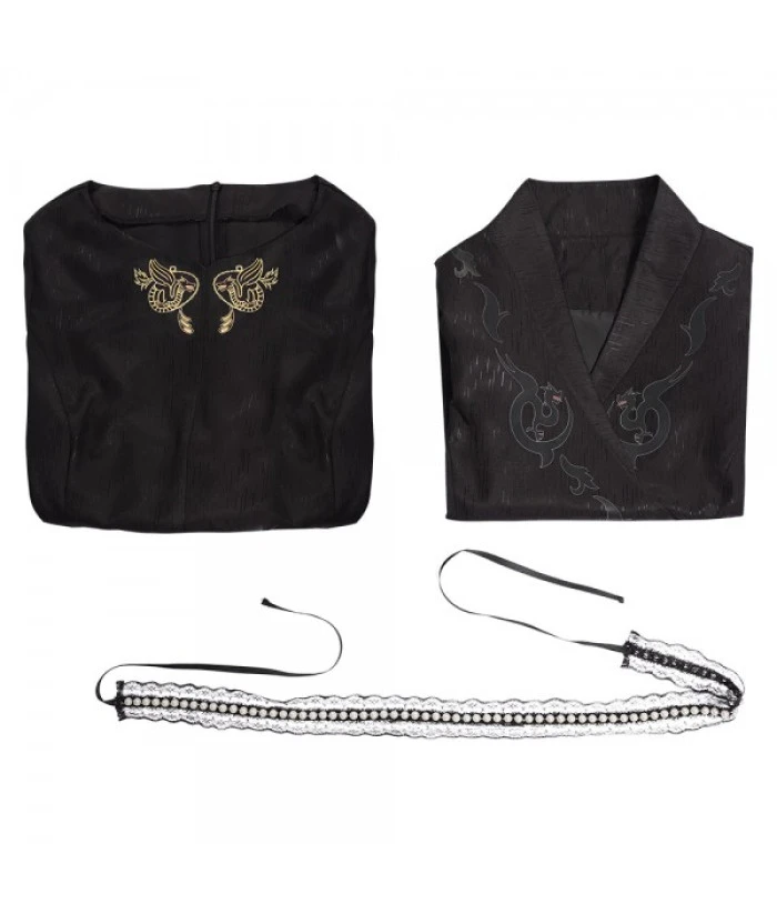 Women Medieval Fantansy Queen Royal Dress Red Long Sleeve Halloween Costume 12 Women Medieval Fantansy Queen Royal Dress Red Long Sleeve Halloween Costume - Image 10