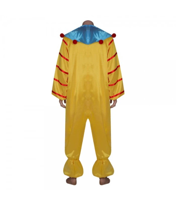 Adult Yellow Clown FullsetJumpsuit Creepy Clown Role Play Halloween Costume 4 Adult Yellow Clown FullsetJumpsuit Creepy Clown Role Play Halloween Costume - Image 2