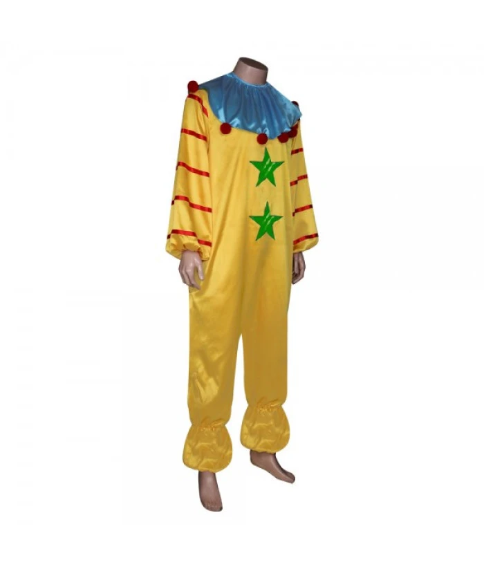 Adult Yellow Clown FullsetJumpsuit Creepy Clown Role Play Halloween Costume 5 Adult Yellow Clown FullsetJumpsuit Creepy Clown Role Play Halloween Costume - Image 3