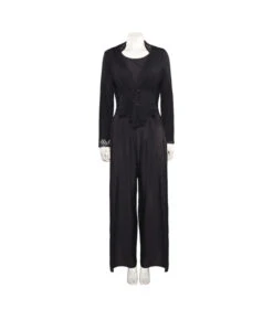 Women Black Mesh Suit Leather Corset Halloween Costume