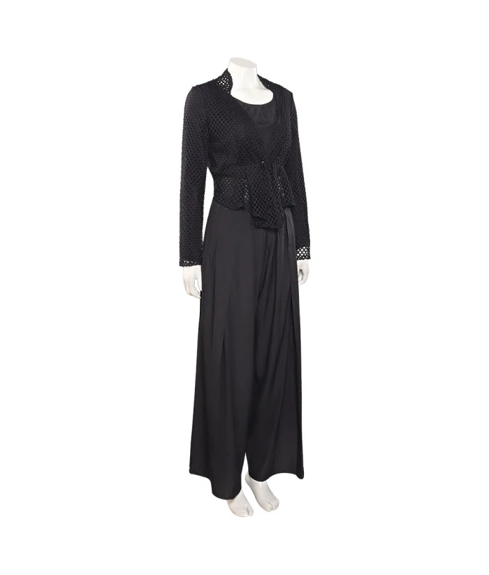 Women Black Mesh Suit Leather Corset Halloween Costume 4 Women Black Mesh Suit Leather Corset Halloween Costume - Image 2