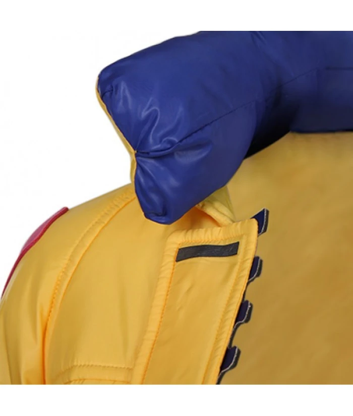 Women Futuristic Yellow Jacket With Backpack Halloween Sci-Fi Costume 8 Women Futuristic Yellow Jacket With Backpack Halloween Sci-Fi Costume - Image 6