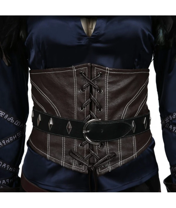 Women Black Knitted Suit Fullset Fantasy Rouge Role Play Halloween Costume 6 Women Black Knitted Suit Fullset Fantasy Rouge Role Play Halloween Costume - Image 4