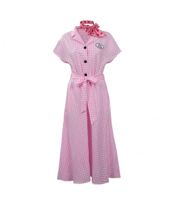 1970s Vintage Pink Lady Dress Women Halloween Costume 4 1970s Vintage Pink Lady Dress Women Halloween Costume - Image 2