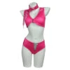 Women Pink Bikini Full Set Cowgirl Swimsuit Cosplay Costume