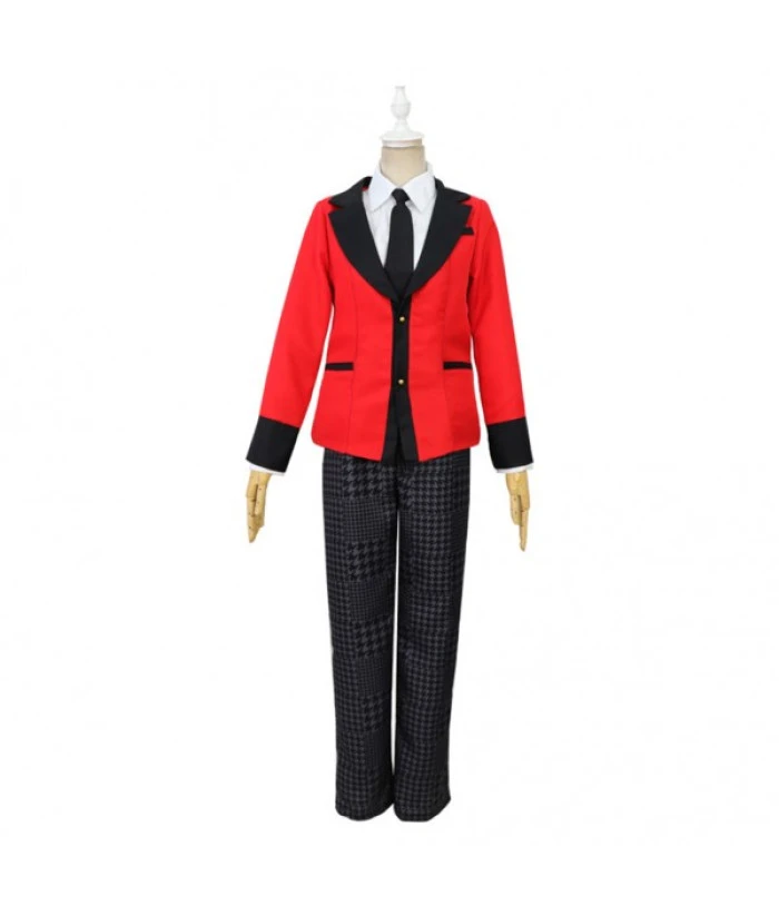 Men Red School Uniform Outfit JK Uniform Halloween Costume 4 Men Red School Uniform Outfit JK Uniform Halloween Costume - Image 2