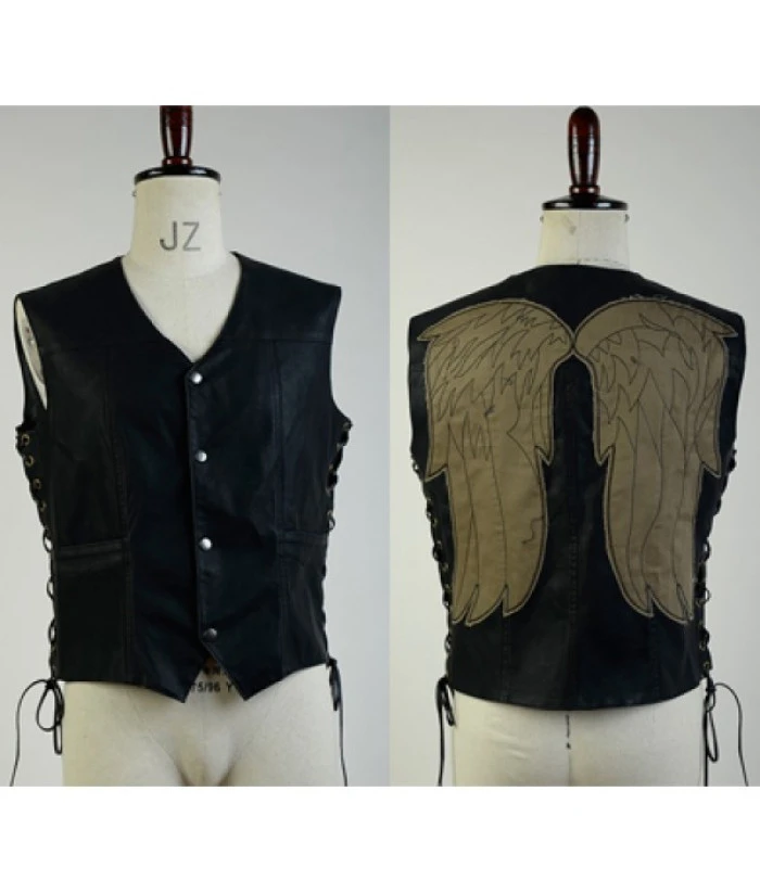 Men Motorcycle Gang Vest Halloween Costume 5 Men Motorcycle Gang Vest Halloween Costume - Image 3