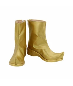 Men Pointed Golden Boots Halloween Costume Accessories