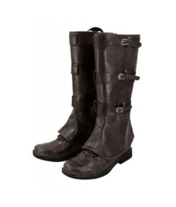 Men Leather Boots Halloween Costume Accessories Shoes