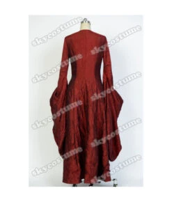 Women Medieval Fantasy Red Long Dress Witch Priest Robe Halloween Costume 10 Women Medieval Fantasy Red Long Dress Witch Priest Robe Halloween Costume -Accessories Shop 9 2 1 700x823 1