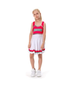 Cheerleader Girl Sportswear Dress Kids Halloween Costume