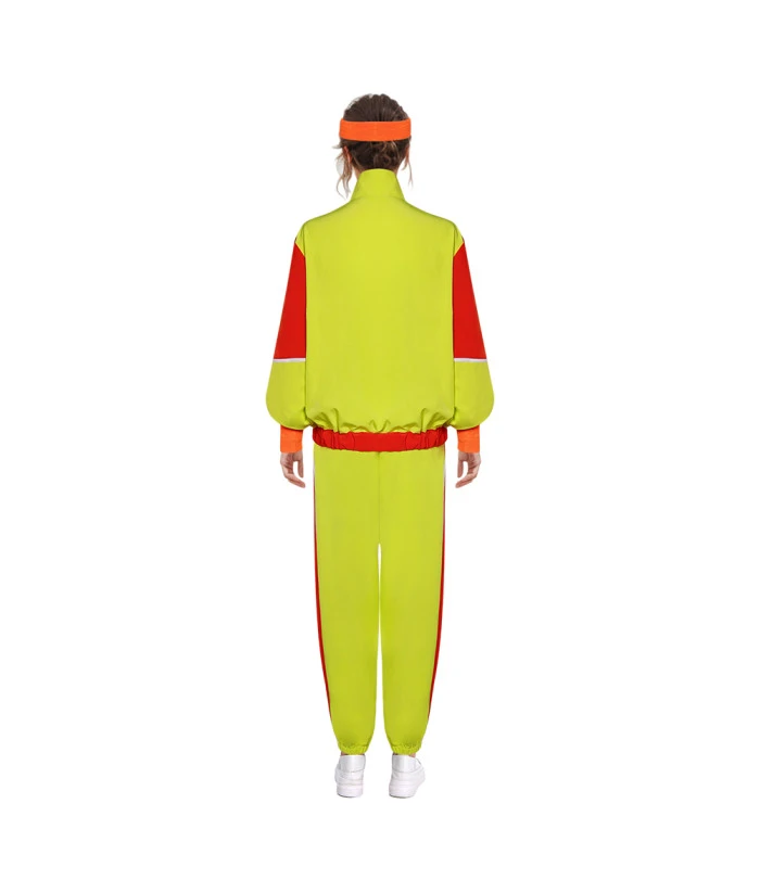 1980s Hip Hop Retro Sportswear Red Yellow Outfit Halloween Costume 6 1980s Hip Hop Retro Sportswear Red Yellow Outfit Halloween Costume - Image 4