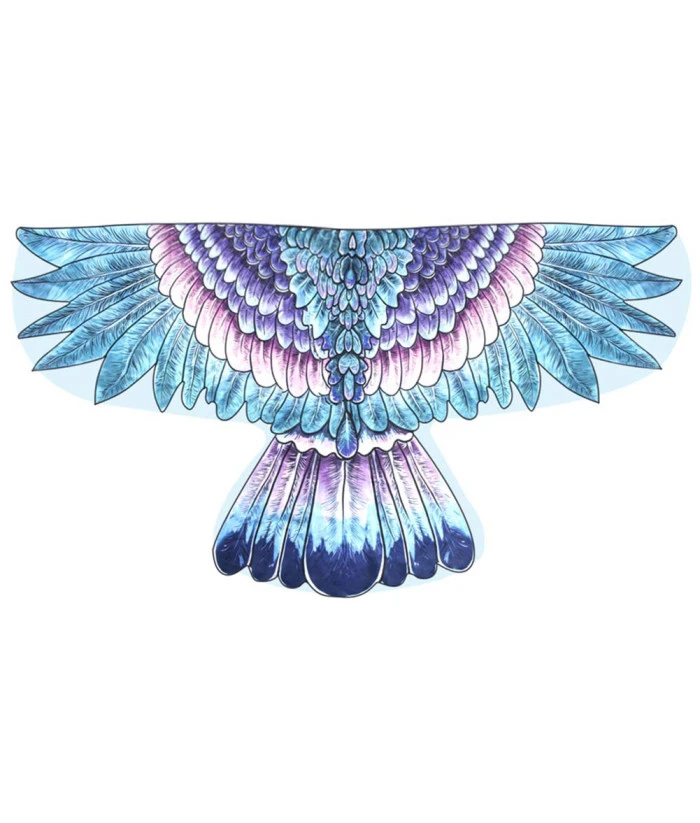 Adult American Eagle Shawl Halloween Independence Day Costume 3 Adult American Eagle Shawl Halloween Independence Day Costume