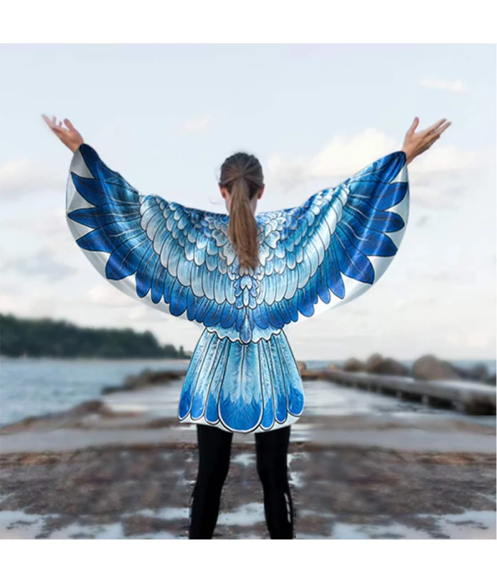 Adult American Eagle Shawl Halloween Independence Day Costume 7 Adult American Eagle Shawl Halloween Independence Day Costume - Image 5