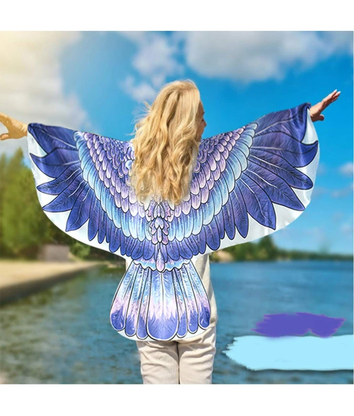 Adult American Eagle Shawl Halloween Independence Day Costume 8 Adult American Eagle Shawl Halloween Independence Day Costume - Image 6