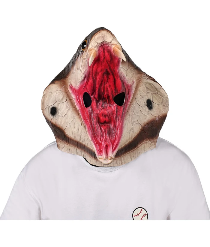 Adult Animal Cobra Latex Mask Halloween Costume Accessories 3 Adult Animal Cobra Latex Mask Halloween Costume Accessories