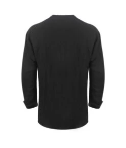 Adult Black Medieval Cotton And Linen Long Sleeve Shirt -Accessories Shop Adult20Black20Medieval20Cotton20and20Linen20Long20Sleeve20Shirt204 700x823 1