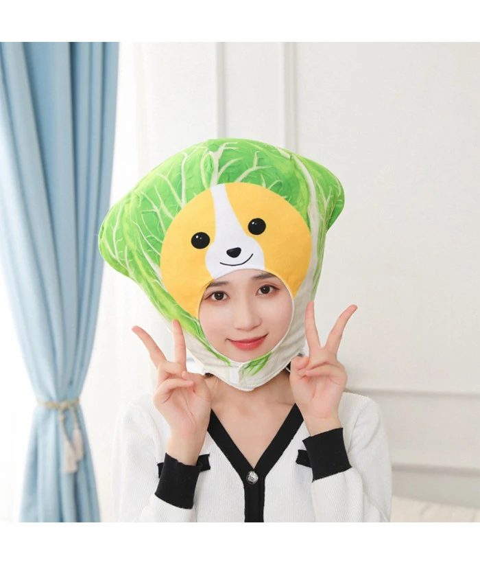 Adult Cabbage Dog Headband Funny Hat Halloween Costume Accessories 4 Adult Cabbage Dog Headband Funny Hat Halloween Costume Accessories - Image 2