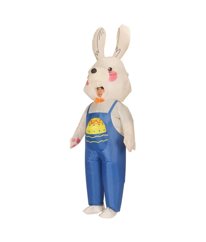 Adult Easter Egg Bunny Inflatable Outfit Halloween Costume 4 Adult Easter Egg Bunny Inflatable Outfit Halloween Costume - Image 2