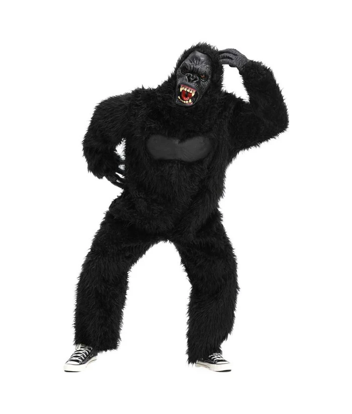 Adult Gorilla Outfit Animal Chimpanzee Realistic Halloween Cosplay Costume 4 Adult Gorilla Outfit Animal Chimpanzee Realistic Halloween Cosplay Costume - Image 2