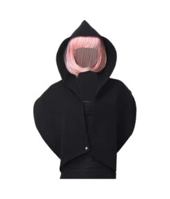 Adult Medieval Black Hood Scarf Vintage Shawl Halloween Costume Accessories