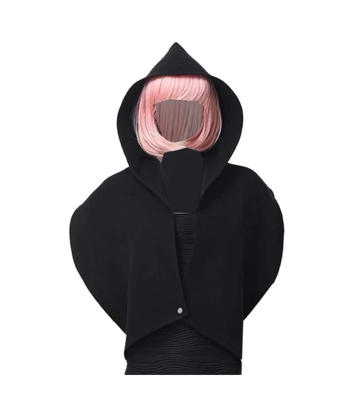 Adult Medieval Black Hood Scarf Vintage Shawl Halloween Costume Accessories 3 Adult Medieval Black Hood Scarf Vintage Shawl Halloween Costume Accessories