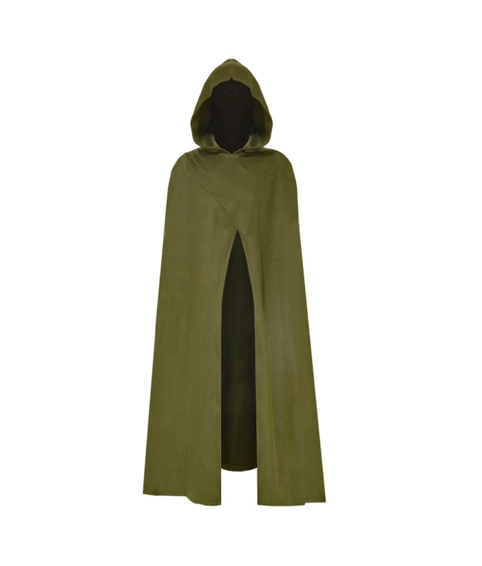 Adult Medieval Cloak Elf Ranger Cape Fantasy Halloween Costume 3 Adult Medieval Cloak Elf Ranger Cape Fantasy Halloween Costume