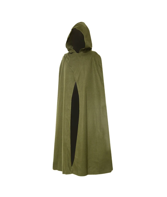 Adult Medieval Cloak Elf Ranger Cape Fantasy Halloween Costume 4 Adult Medieval Cloak Elf Ranger Cape Fantasy Halloween Costume - Image 2