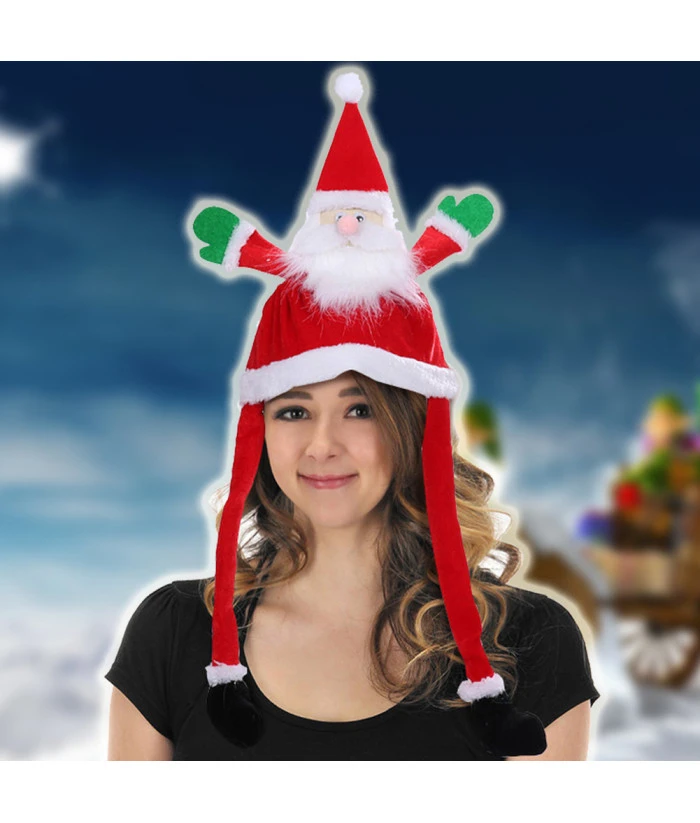Adult Red Movale Funny Hat Santa Claus Halloween Christmas Costume Accessories 6 Adult Red Movale Funny Hat Santa Claus Halloween Christmas Costume Accessories - Image 4