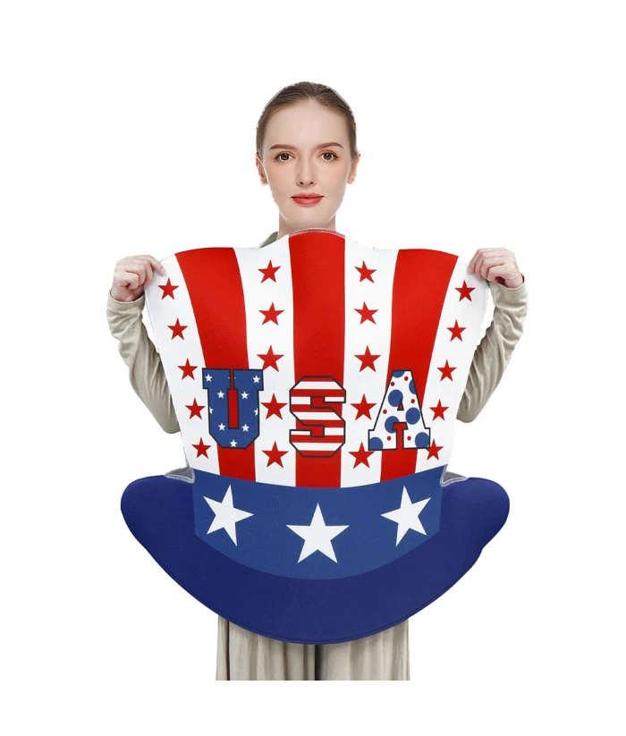 Adult USA Hat Funny Costume Independence Day Carnival Party Costume 8 Adult USA Hat Funny Costume Independence Day Carnival Party Costume - Image 6