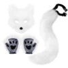 Adult White Fox Mask Gloves Tail Set Halloween Costume Accessories 1 Adult White Fox Mask Gloves Tail Set Halloween Costume Accessories -Accessories Shop Adult20White20Fox20Mask20Gloves20Tail20Set20Halloween20Costume20Accessories202 700x823 1