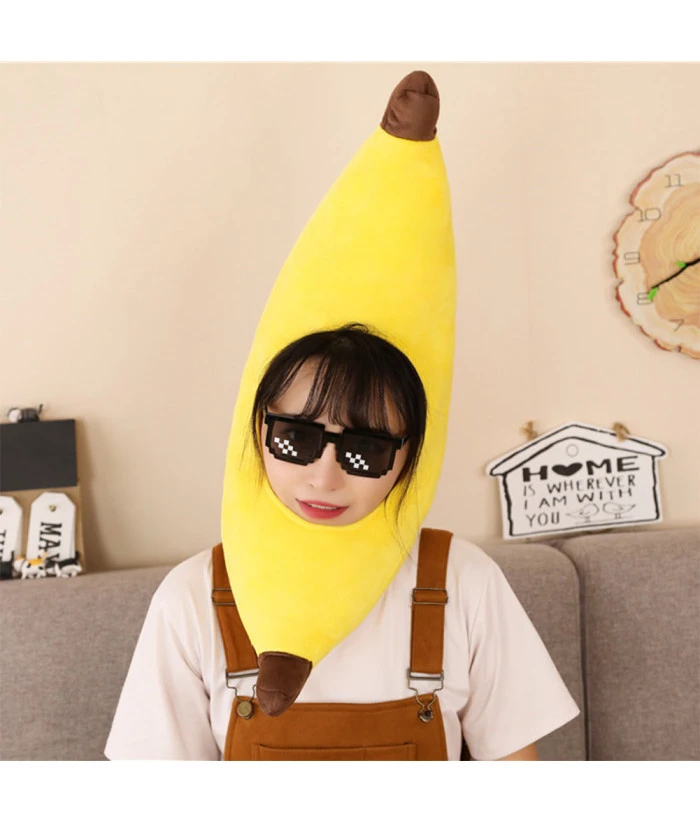 Adult Yellow Headband Banana Hat Funny Halloween Costume Accessories 3 Adult Yellow Headband Banana Hat Funny Halloween Costume Accessories