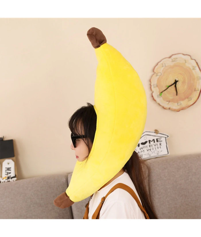 Adult Yellow Headband Banana Hat Funny Halloween Costume Accessories 4 Adult Yellow Headband Banana Hat Funny Halloween Costume Accessories - Image 2