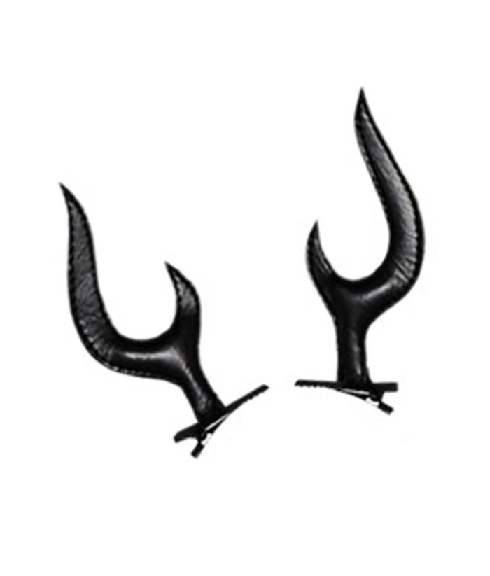 Deer Devil Horns Clips Halloween Headband Accessories 4 Deer Devil Horns Clips Halloween Headband Accessories - Image 2