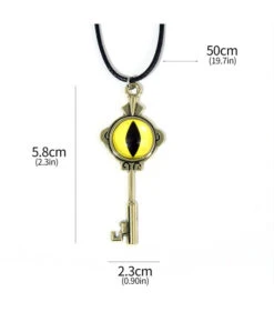 Devil Eye Bronze Key Shape Necklace Halloween Costume Accessories 13 Devil Eye Bronze Key Shape Necklace Halloween Costume Accessories -Accessories Shop Amity20Blight20The20Owl20House20TV20Bronze20Key20Shape20Necklace20Cosplay20Accessories6 700x823 1