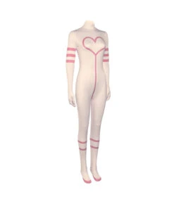 Women White Sexy Bodysuit Halloween Costume 11 Women White Sexy Bodysuit Halloween Costume -Accessories Shop Angel20Dust20Hazbin20Hotel20White20Bodysuit20Cosplay20Costume4 700x823 1