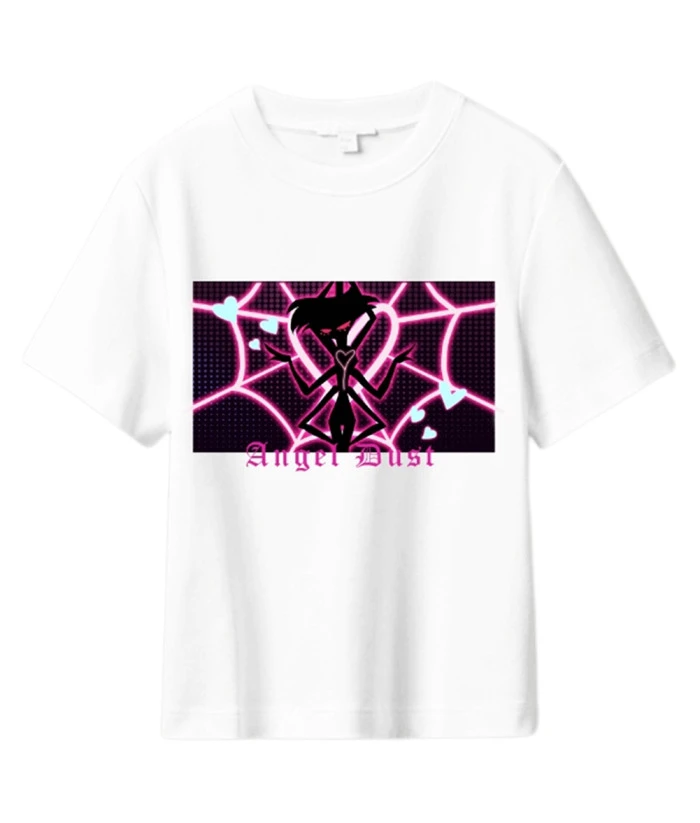 Teenager White Shirt Spider Web Printed Halloween Costume 3 Teenager White Shirt Spider Web Printed Halloween Costume