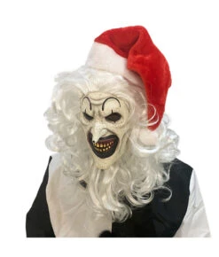 Killer Clown Horror Red Chirstmas Hat Mask Halloween Costume Accessories -Accessories Shop Art20the20Clown20Terrifier20202420Movie20Red20Chirstmas20Hat20Mask20Cosplay20Accessories3 700x823 1
