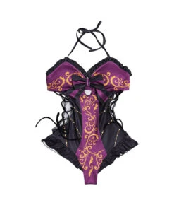 Women Golden Trim Purple Sexy Swimsuit Halloween Costume -Accessories Shop Astarion20Baldurs20Gate20Game20Purple20Sexy20Swimsuit20Cosplay20Costume 5 700x823 1
